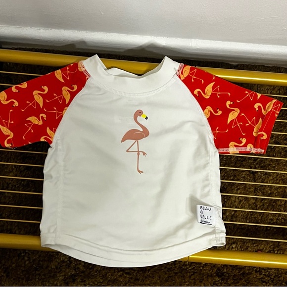 Beau & Belle Littles Swim Diaper and Rashguard Set Size 12 Months - Picture 8 of 11